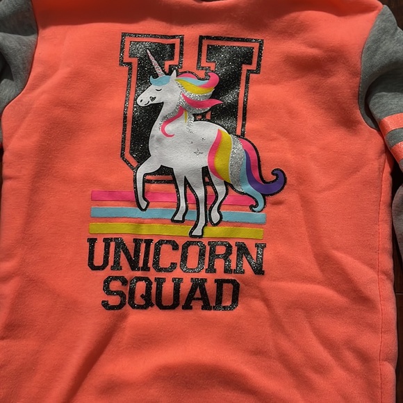 Bright Girls Hoodie. “Unicorn Squad.” Diva. Size 7/8 (M). - Picture 2 of 3